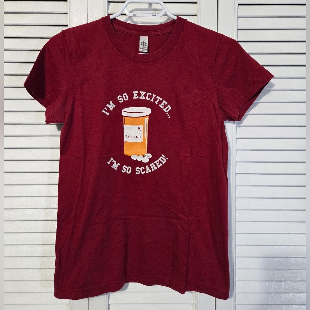 🟢 American Apparel Red Tee - Saved By The Bell